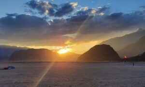 sunset at cold desert in Skardu Pakistan